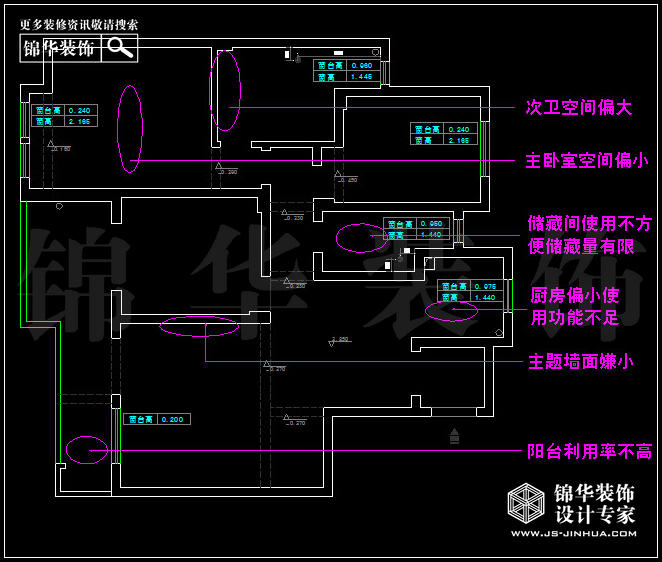 中電頤和家園135平米 戶型