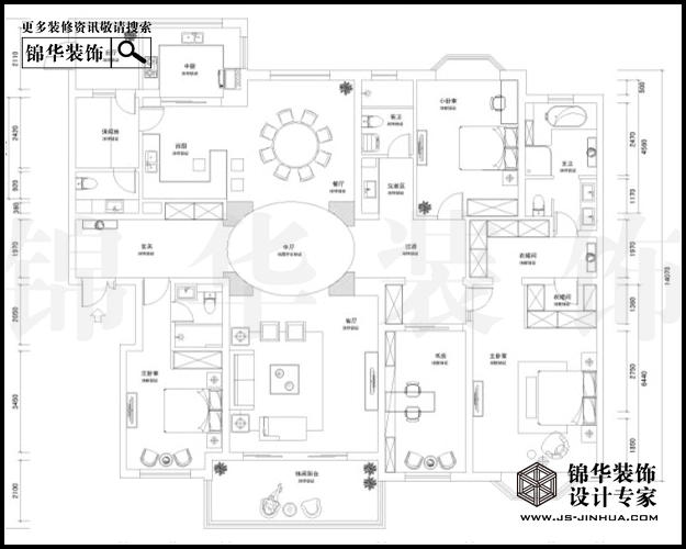 天正濱江A2戶(hù)型261平米 戶(hù)型